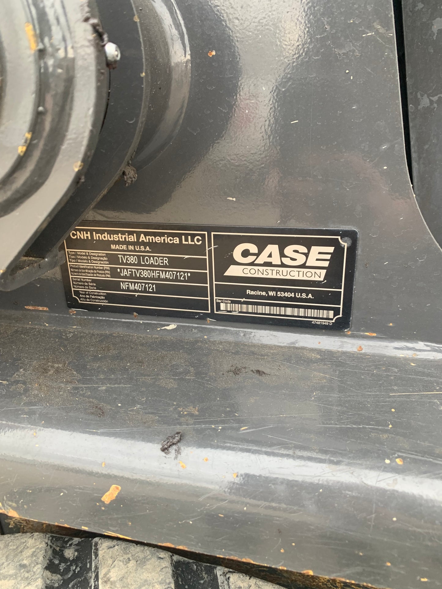 2015 Case TV380 Track Loader