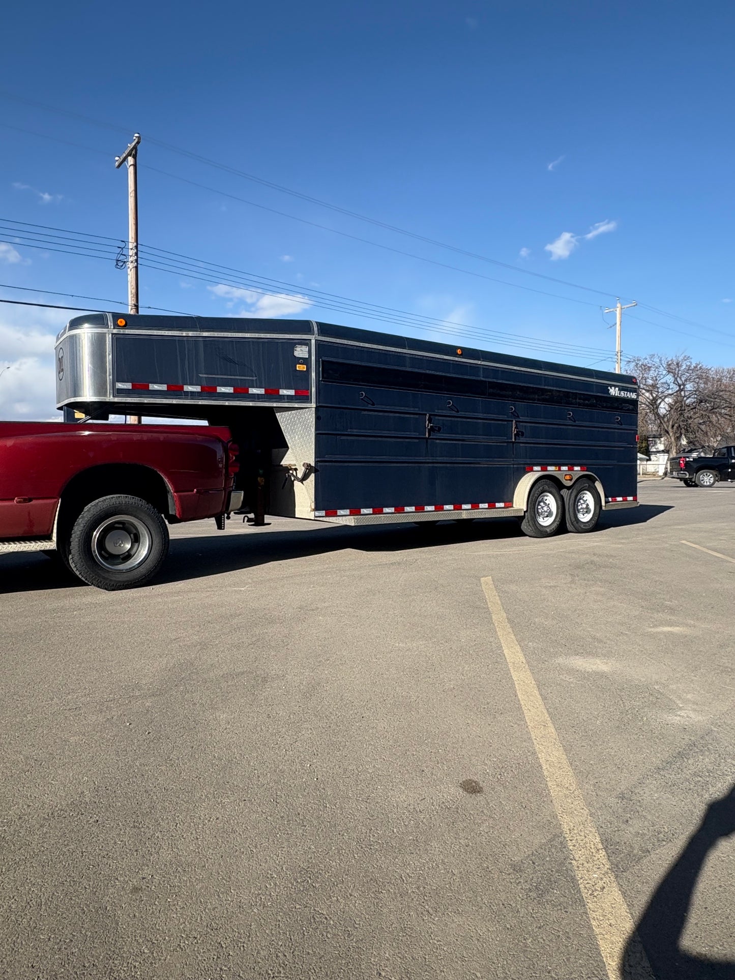 2002 Mustang 7x20 Stock Trailer