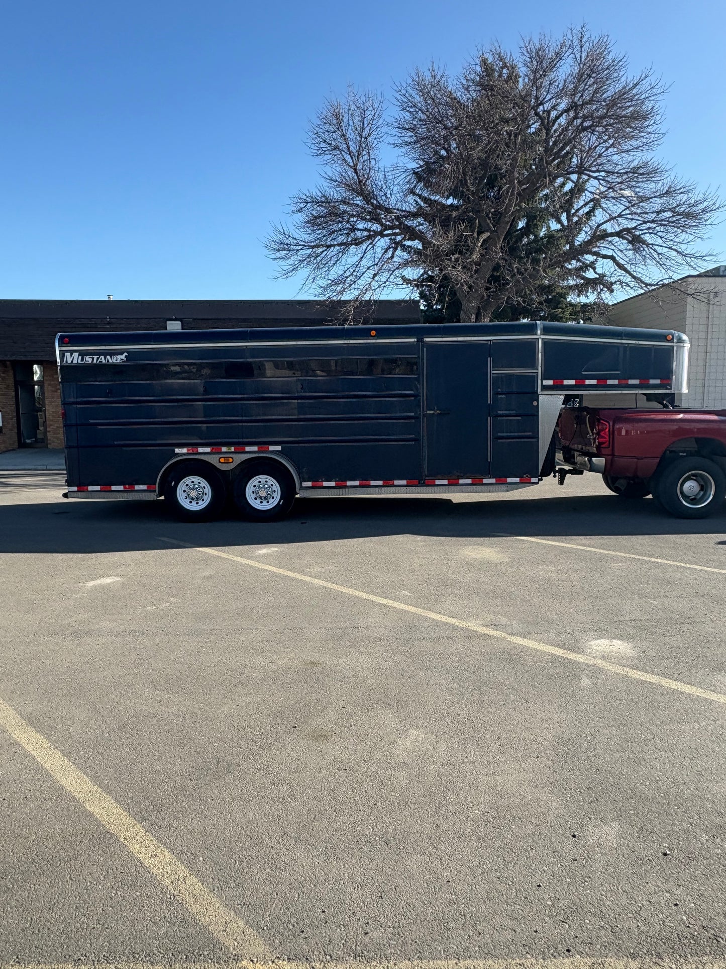 2002 Mustang 7x20 Stock Trailer