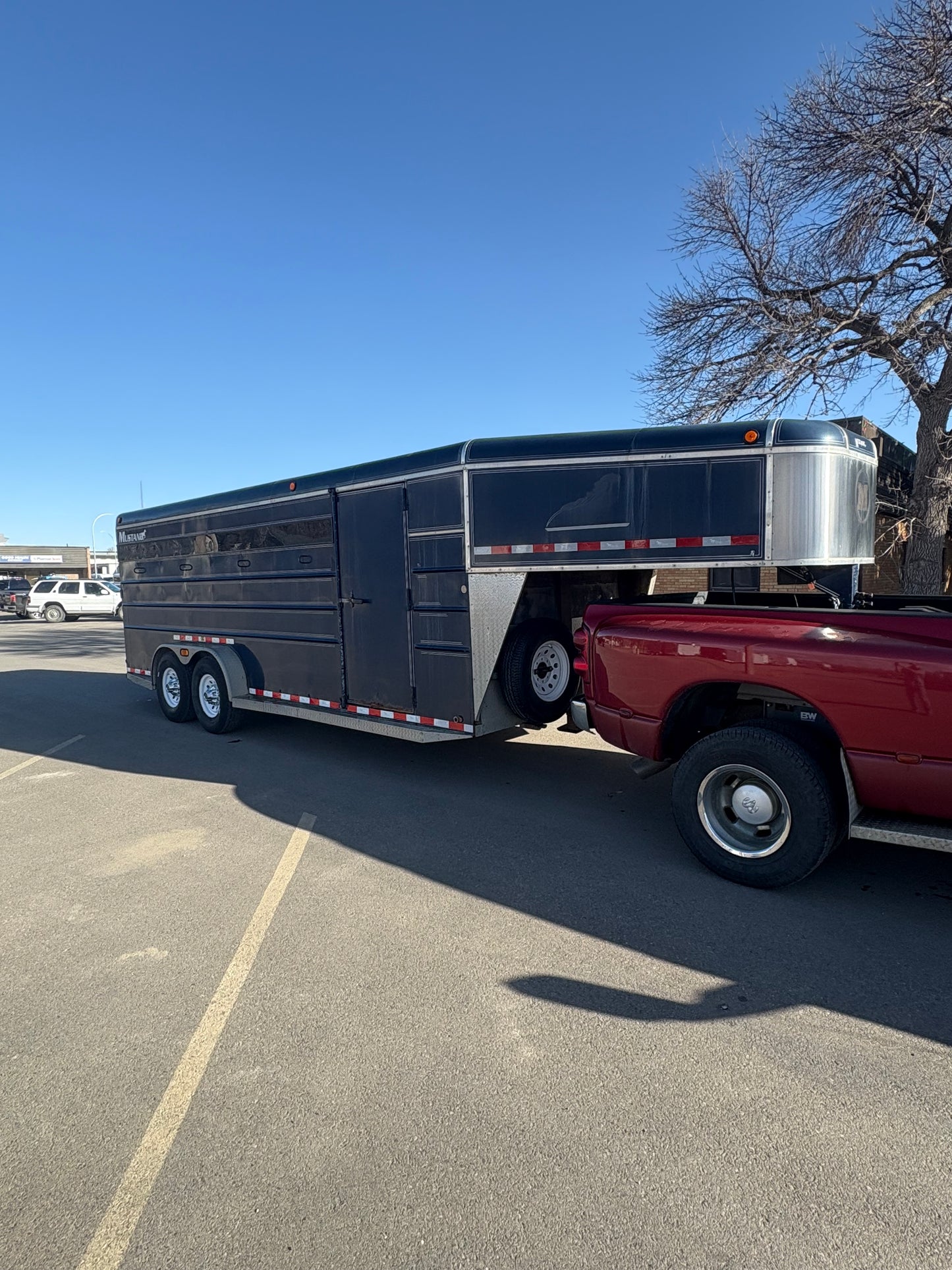 2002 Mustang 7x20 Stock Trailer