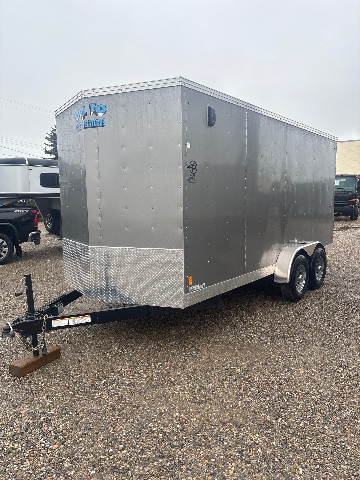 2022 C&B Big10 7x16 V Nose Cargo Trailer