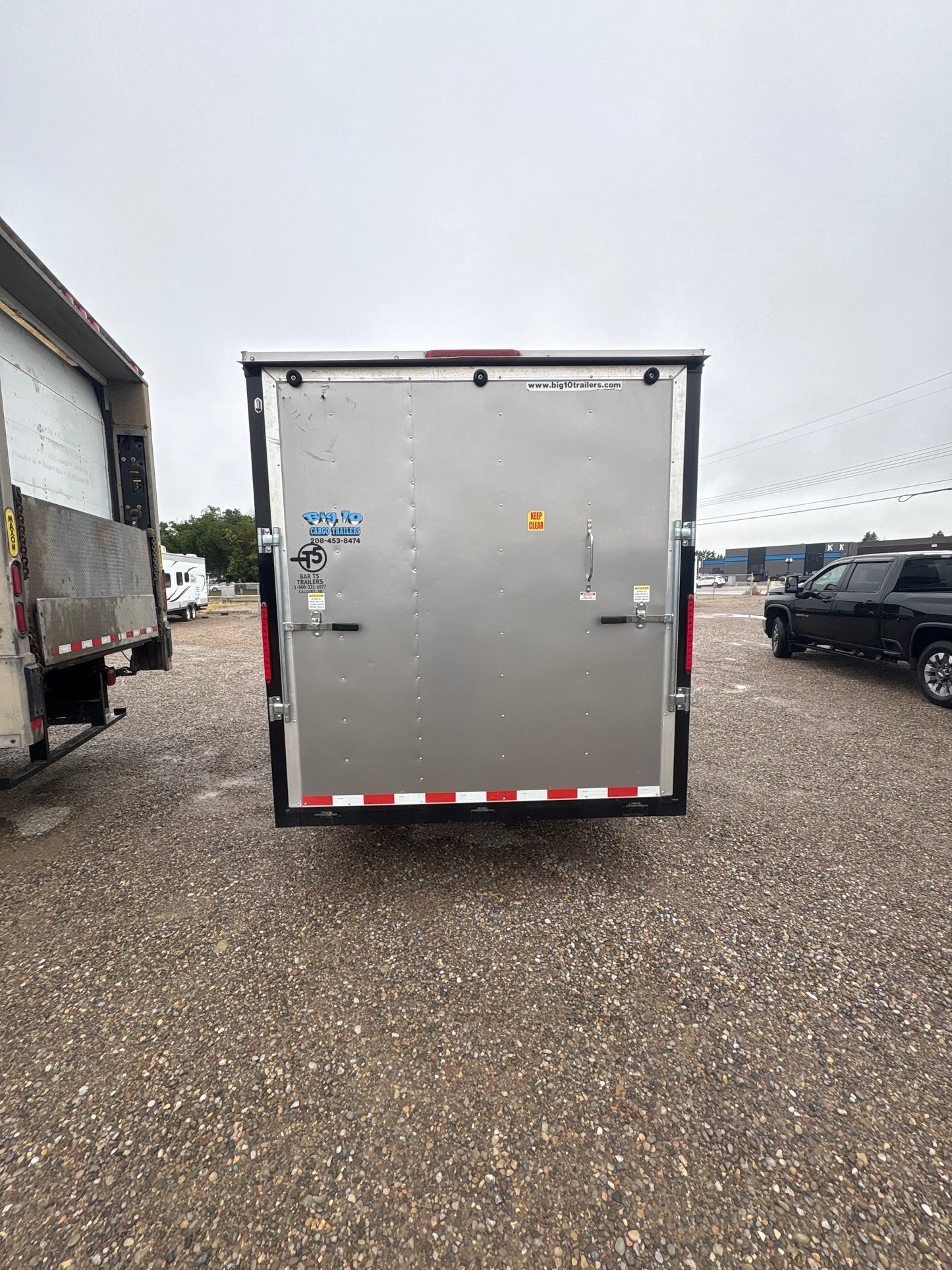 2022 C&B Big10 7x16 V Nose Cargo Trailer