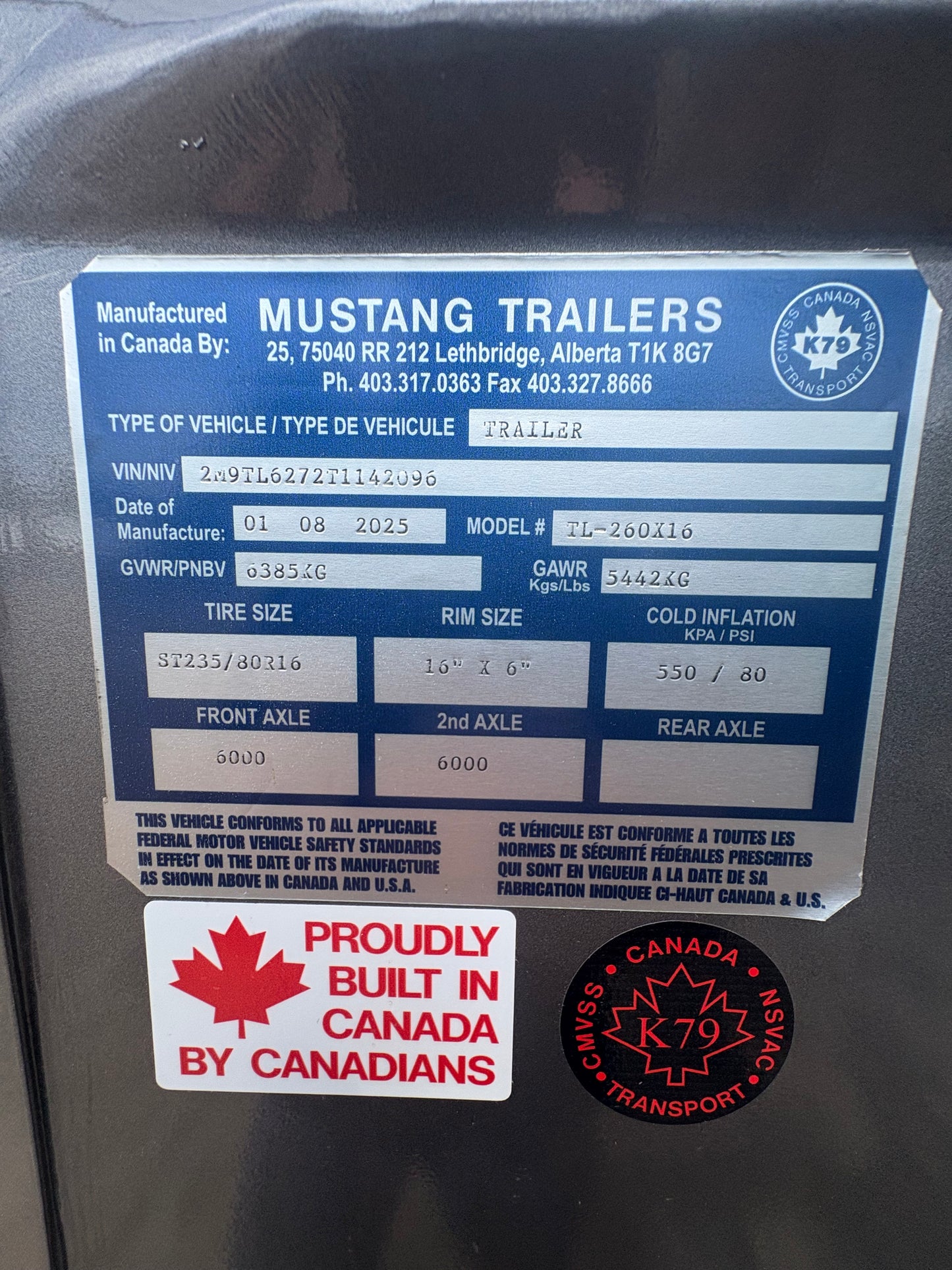 New Mustang 16ft Stock/Combo Trailer