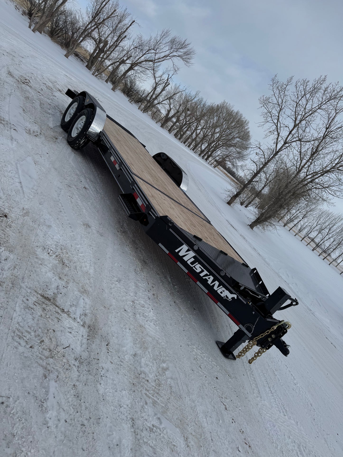 New 2025 Mustang Lowboy TILT Flat Deck Trailer