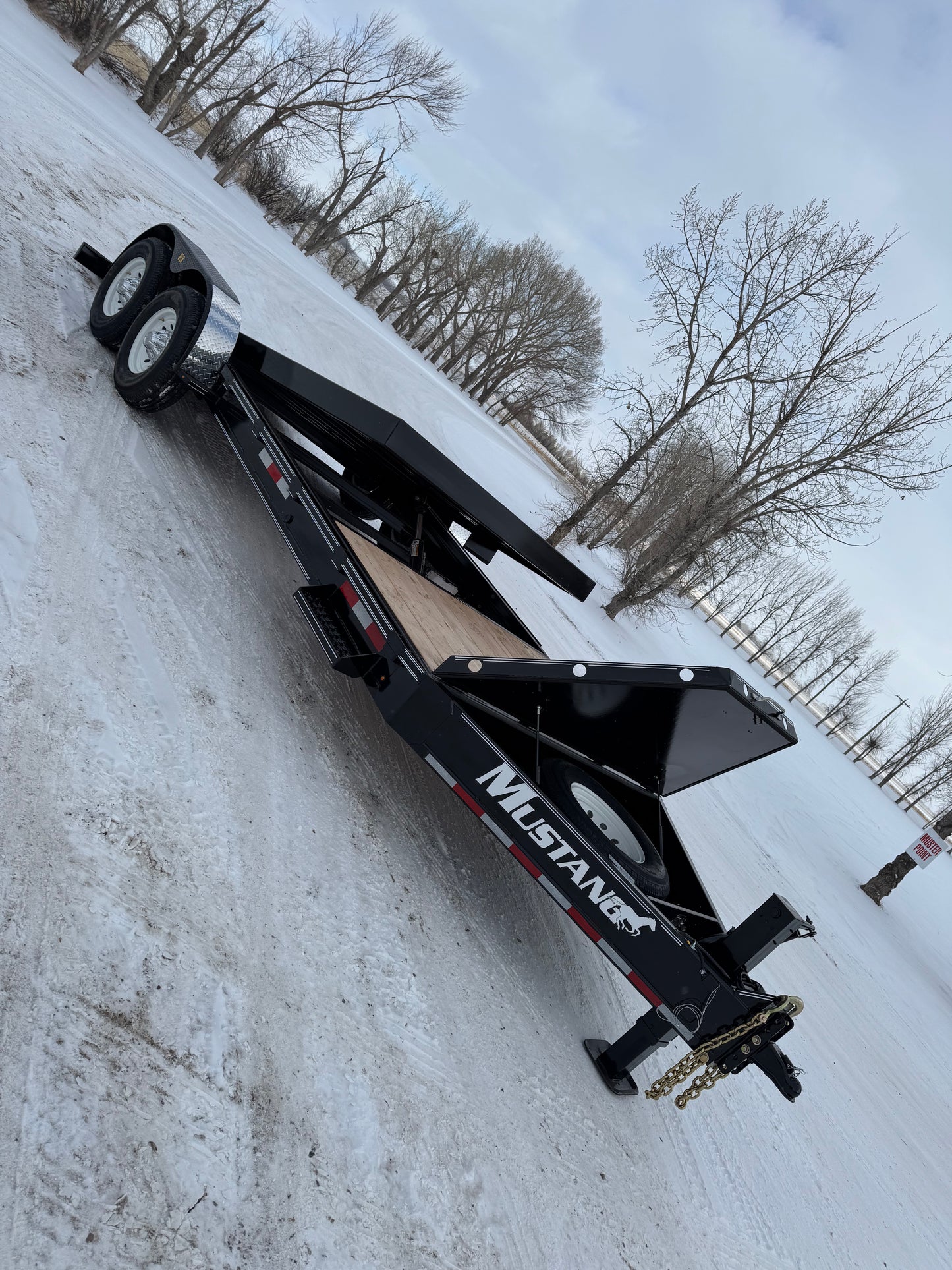 New 2025 Mustang Lowboy TILT Flat Deck Trailer