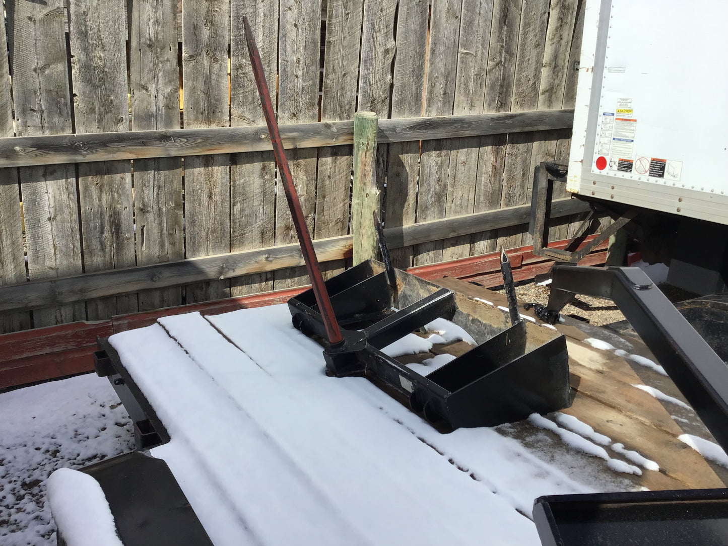Bale Spear With Skid Steer Attachment