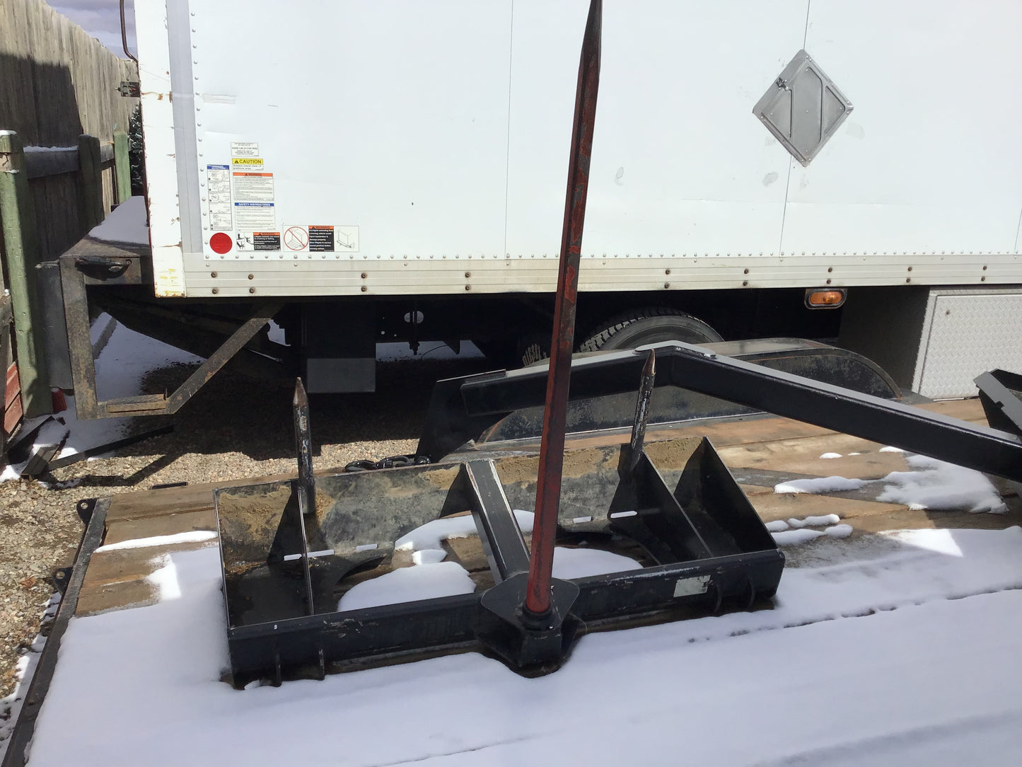 Bale Spear With Skid Steer Attachment