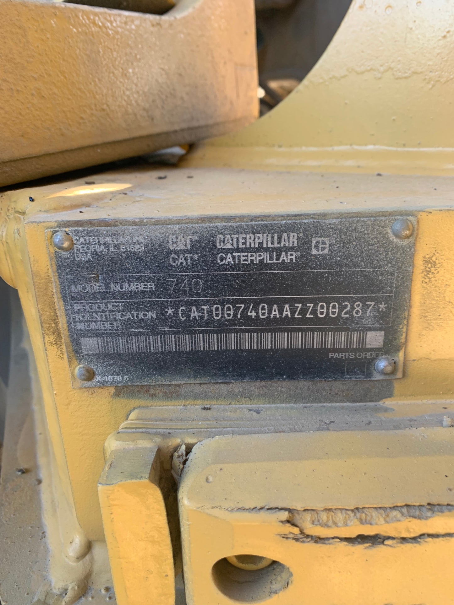 2002 CAT 740 Articulating Ejector Truck Parts