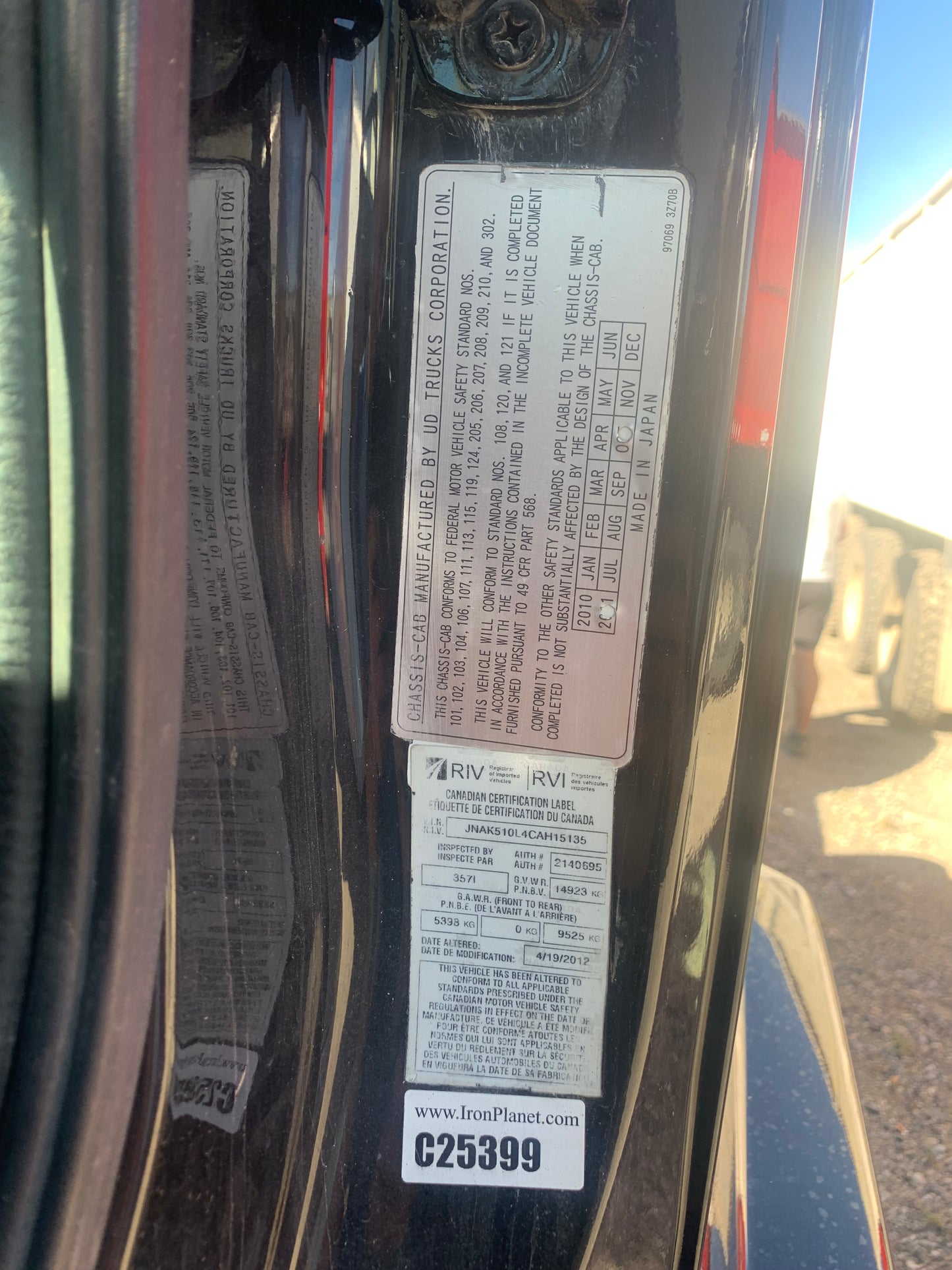 2011 Nissan Cab & Chassis Diesel Truck