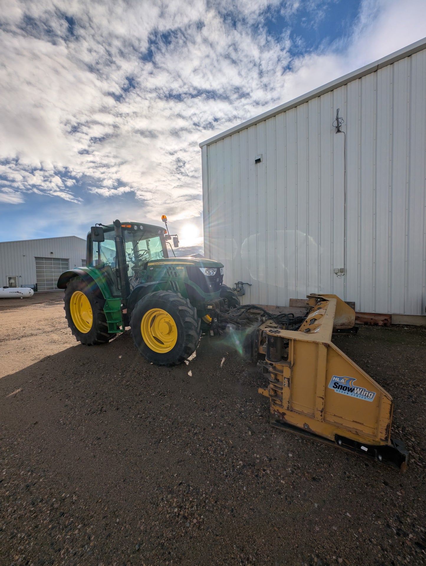 2015 John Deere 6125M Tractor w/Front Blade