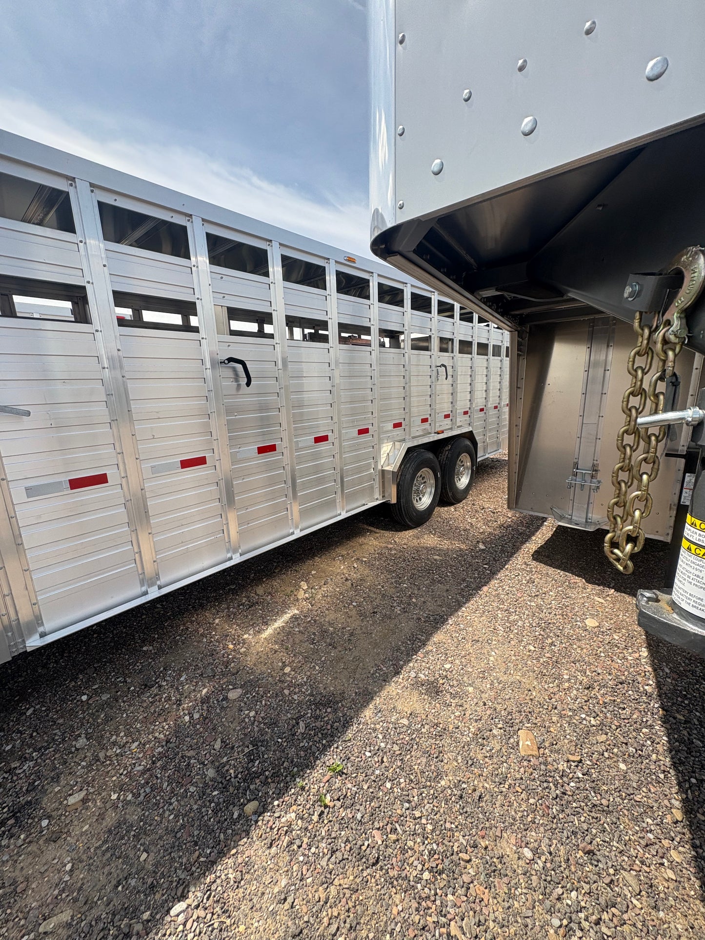 New 2025 Duralite Gooseneck Stock Trailer