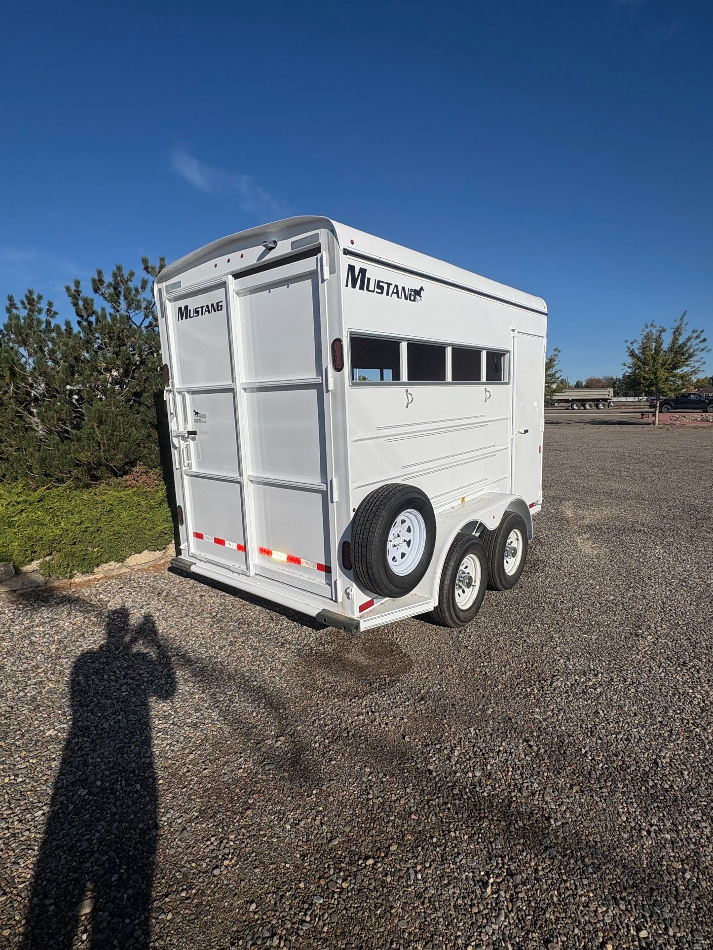 New 2026 Mustang Horse Trailer 7x14 w/ Tack Extra Height