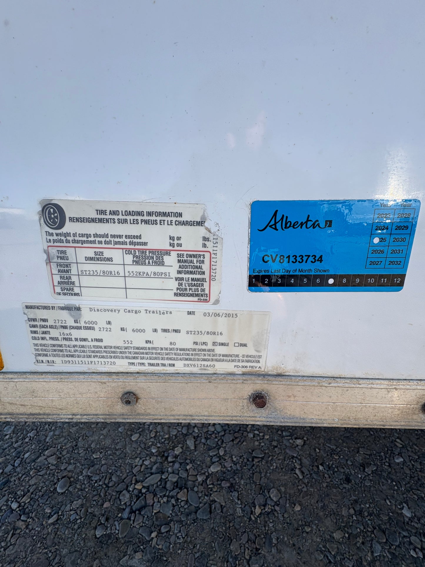 2015 Discovery 6x12 HD Cargo Trailer